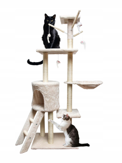 Vysoké škrabadlo, posteľ, škrabadlo, veža Pet HOBBY 101 - 160 cm
